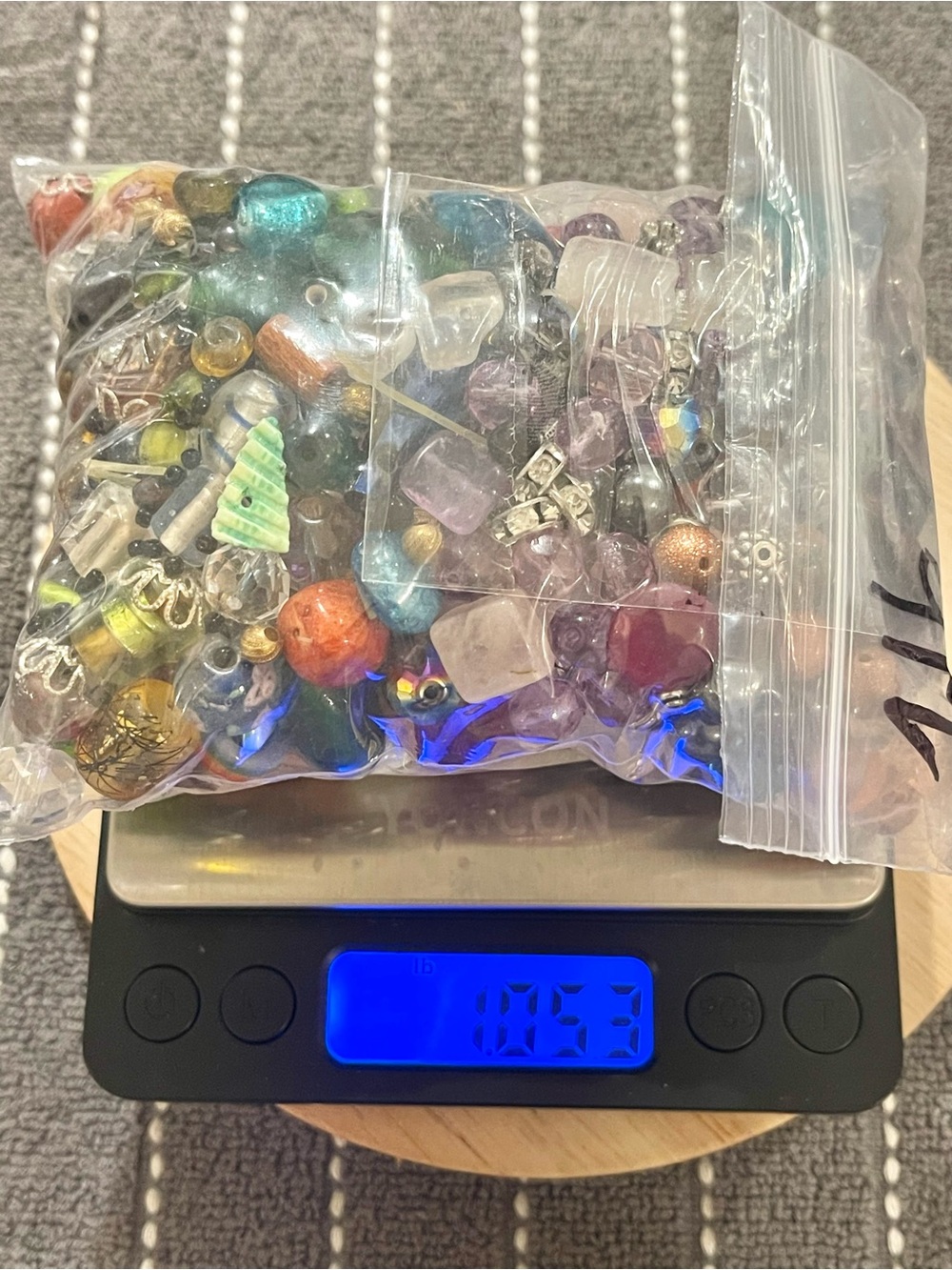 🌑BULK One Pound Estate Collection Craft Glass Beads Mix for DIY🌑 - Picture 2 of 4